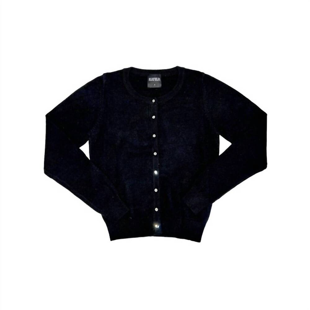 NEW KATIE J NYC girl's carrie cardigan in black